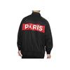 Jordan Paris Saint-Germain Flight Suit Jacket with Stand Collar and Fitted Design Men Outerwear Black BQ8370-011