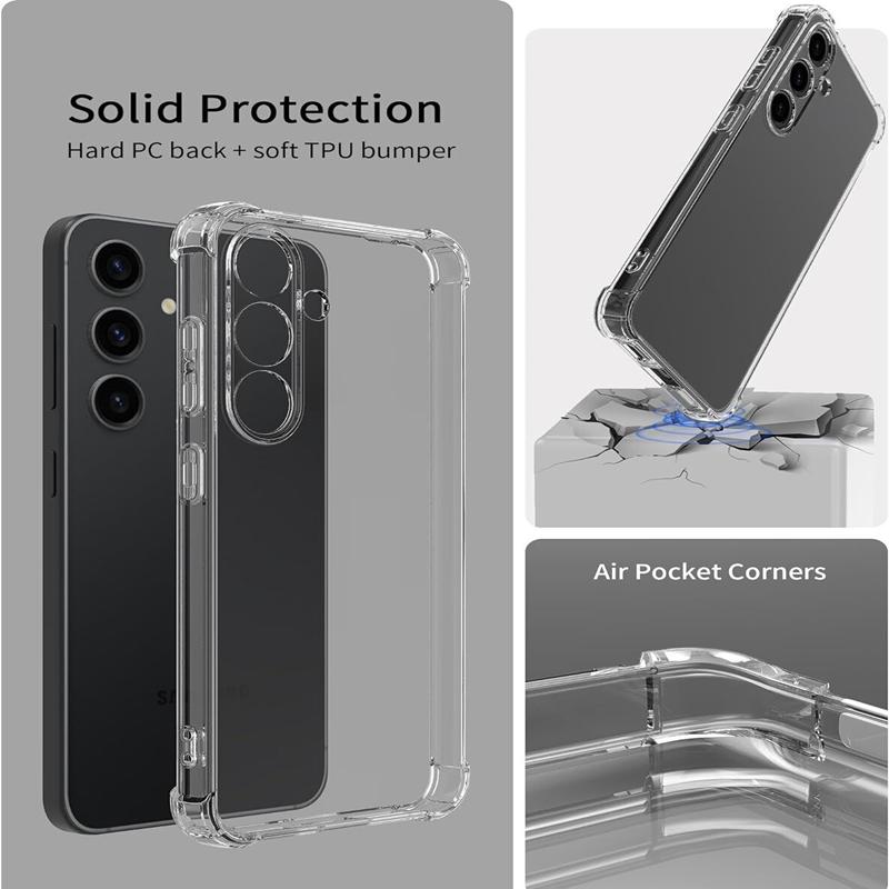 Transparent TPU Phone Case For Samsung Galaxy M35 M55 M15 M34 M14 M54 M33 M53 M23 5G 4G Shockproof Protective Cover Fundas Coque