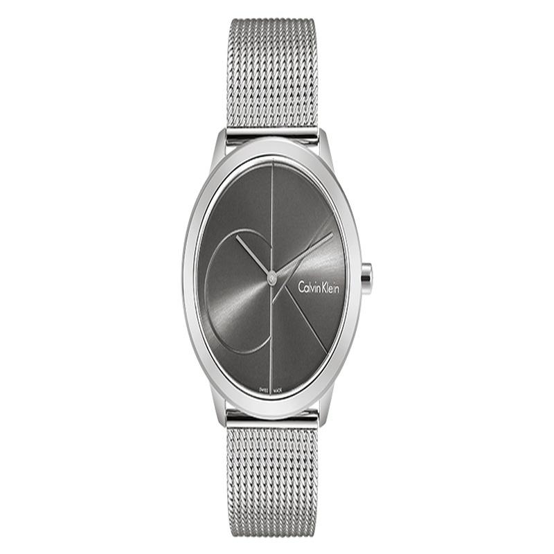 CALVIN KLEIN quartz watch quartz movement stainless steel strap bla dial men's watch K3M21123