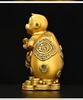 Town House Golden Monkey Zodiac Figurine: Treasure-Offering Monkey Desktop Ornament