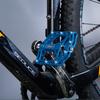 Corki Cycles TOPO Titanium Flat Platform Mountain Bike Pedals Blue - 9/16" -