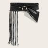 Adjustable Punk Yuppie Belt With Fringe Stylish Fringe For Gothic Outfits And Music Festivals