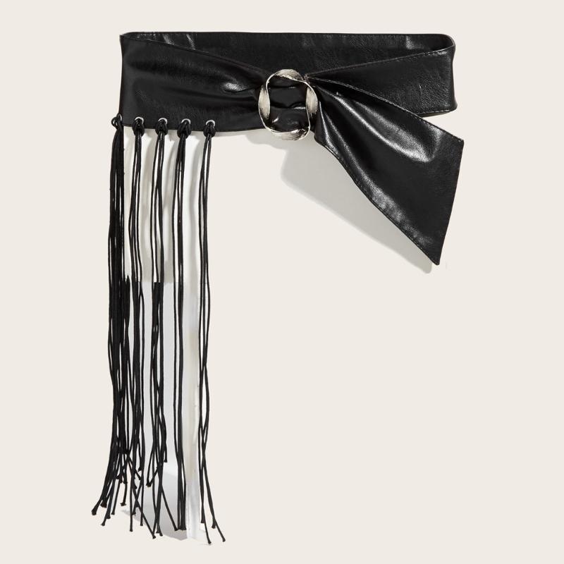Adjustable Punk Yuppie Belt With Fringe Stylish Fringe For Gothic Outfits And Music Festivals