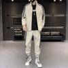 Lässiger Sportjackenanzug Herren Frühling und Herbst Modetrend Lange Hosen