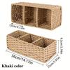 Handmade Paper Rope Storage Box, Toilet Tank Top Tissue Box Rack, Bathroom Storage Basket, Cosmetics Storage, Storage Box
