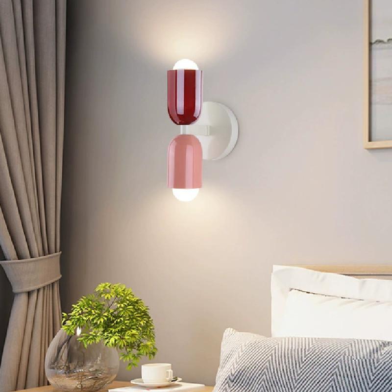 Nordische Wandleuchte mit PVC-Schirm und LED-Licht für Schlafzimmer- und Wohnzimmerdekoration