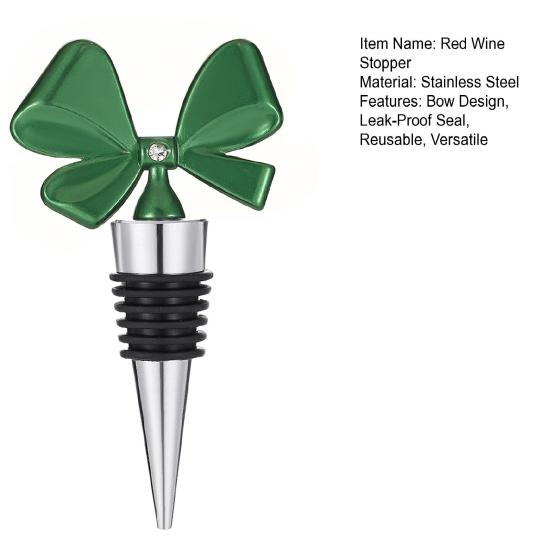 Wine Bottle Stopper Reusable Wine Cork Bow-shaped Flexible Bottle Stopper Housewarming Gift for Wine Lovers