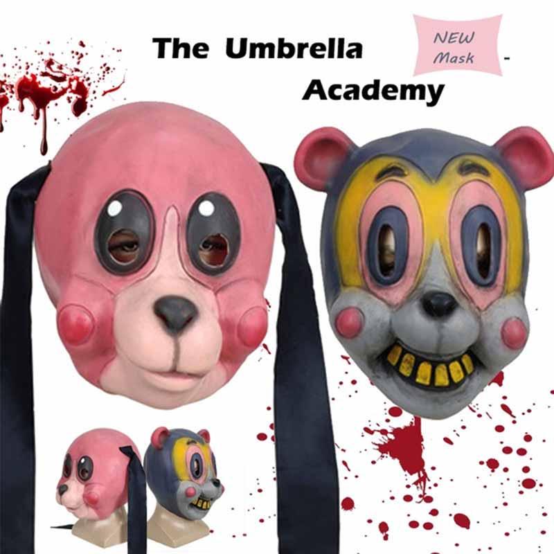 The Umbrella Academy Hazel Chacha Mask Adult Cosplay Costume Helmet For Parties