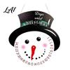 Holiday Countdown Sign Christmas Calendar Reusable Days Until Door Hanging Sign Wooden Vintage Round Wreath Hanger for Wall Decor Interactive