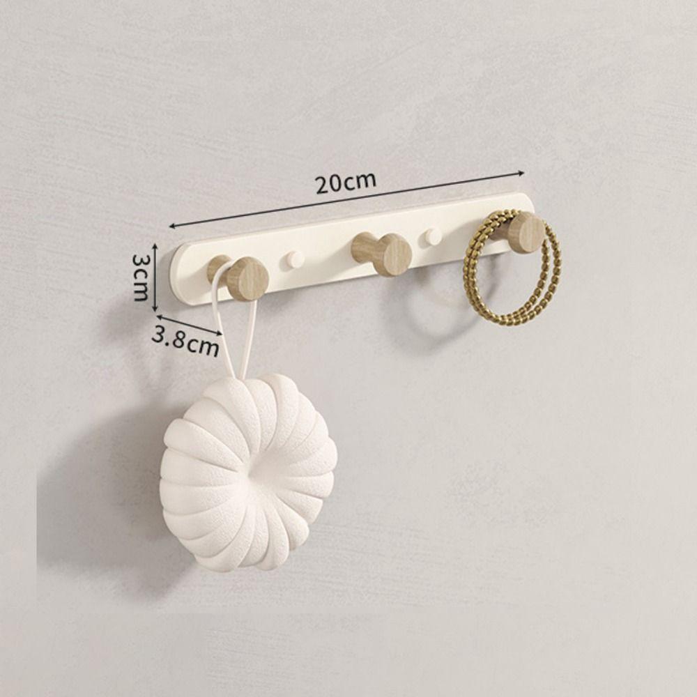 No Punching Row Hook Traceless Clothing Hook Practical Sundries Storage Rack  Shower Room