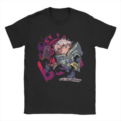Men's Rudo Surebrec Gachiakuta Anime T Shirt  100% Cotton Tops Crazy Short Sleeve Round Collar Tee Shirt Plus Size T-Shirt