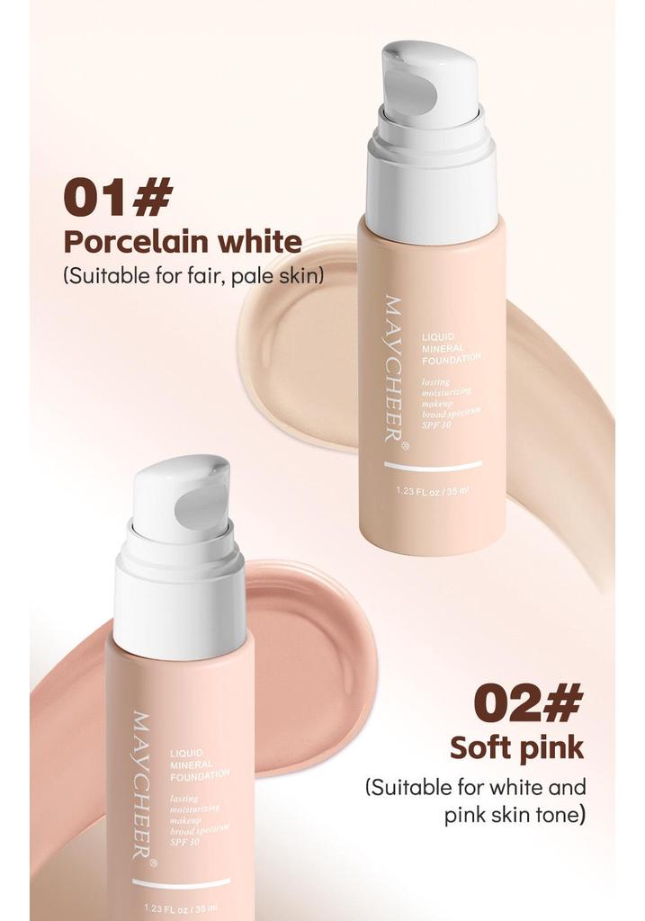 MAYCHEER Meixi'er Long-lasting Moisturizing Foundation Primer - Conceals, Durable, No Smudging