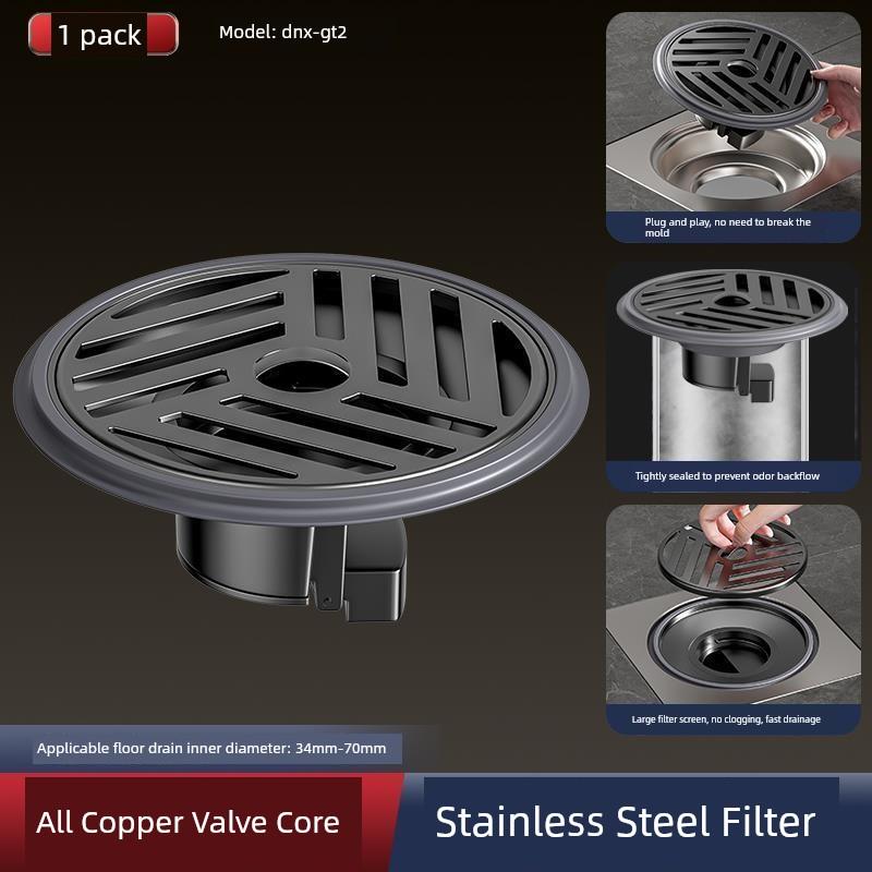 German Anti-Odor Drain Cover, Anti-Odor Device for Bathroom, Anti-Insect Sewer Seal Cover