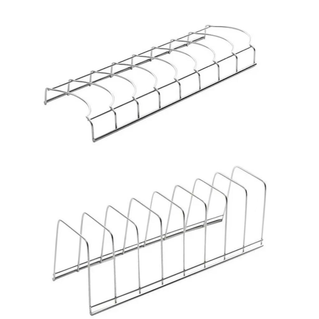 1/2pcs Stainless Steel Dish Desktop Draining Rack Buy Land Home Cutlery Dishes Pot Lid Racks Kitchen Storage Space Saving Tools