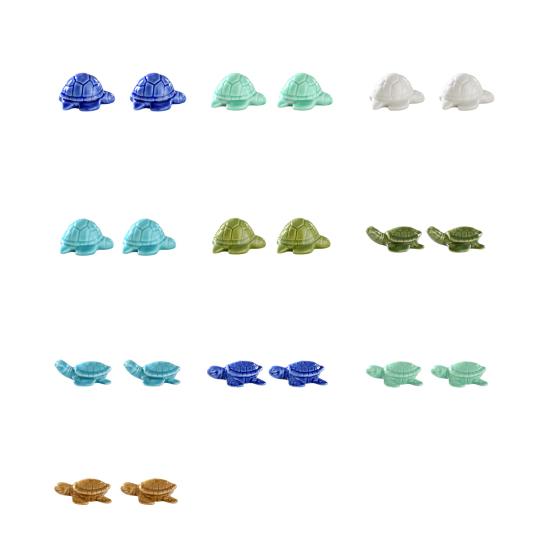 2 Pcs Turtle Toilet Bolt Caps Ceramic Sea Turtle Toilet Bolt Cover