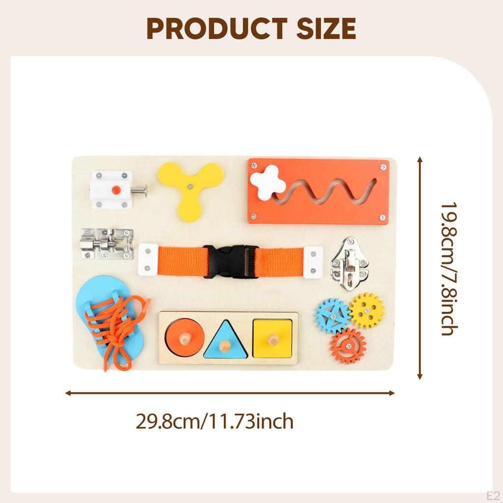 Busy Board for Kids Ages 4-8 Travel Toy Educational Practical Fine Motor Skills