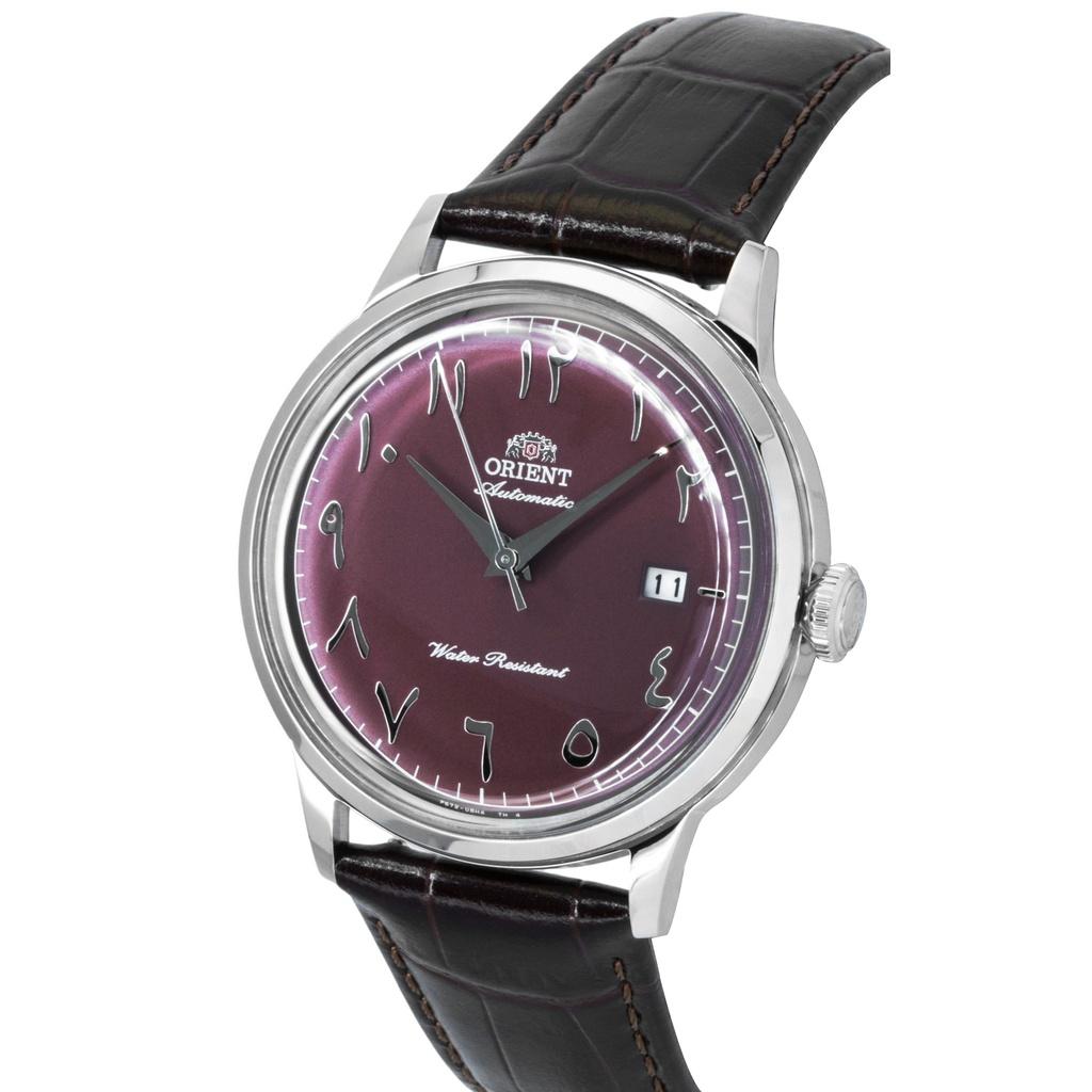 Orient Classic Bambino Leather Strap Bordeaux Dial Automatic RA-AC0037R Men's Watch