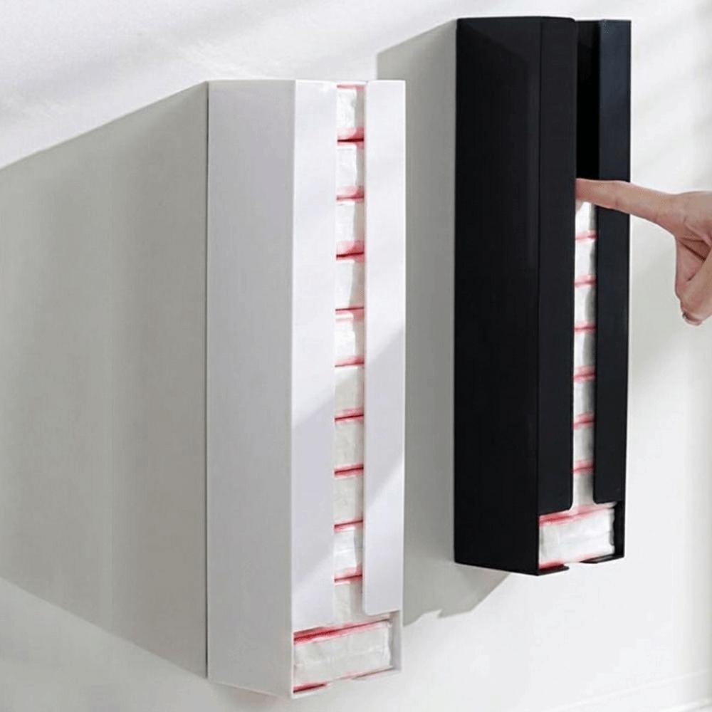 Wall Mounted Pocket Tissue Dispenser Plastic Mini Napkin Storage Box  Kitchen