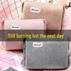 Explosion-Proof Plush Faux Rabbit Fur Electric Hand Warmer Hot Water Bottle for Baby Winter Use
