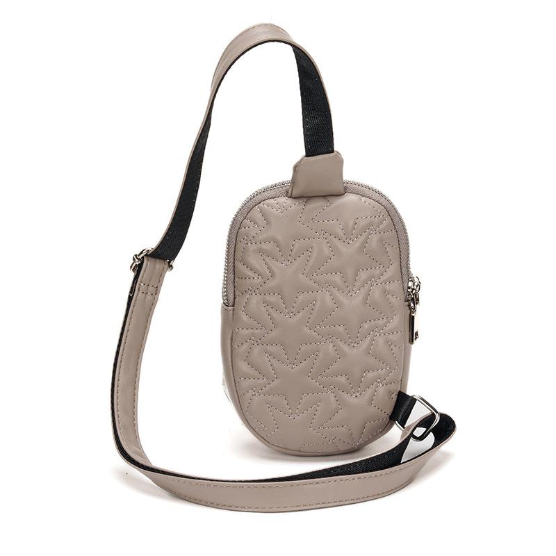 Crossbody Sports Chest Bag Women Pentagram Outdoor Riding Hiking Lightweight Waterproof PU Multifunctional Bag