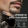 Electric Foil Shavers for Men with 4 Floating Blades & Big LED Display, 2 Gears Adjustable, IPX7 Waterproof Wet/Dry, USB Type C