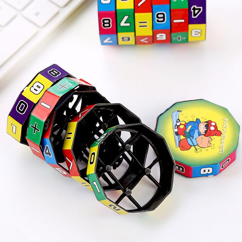 Kids Mathermatics Numbers Magic Cube Toy Puzzle Hand Spinner Game Gifts