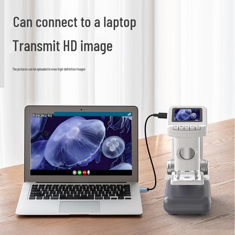 Portable HD Digital Microscope with Display for Educational Use