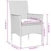 Vidaxl 7-Cz. Garden Furniture Set With Cushions, Black, Poly Rattan