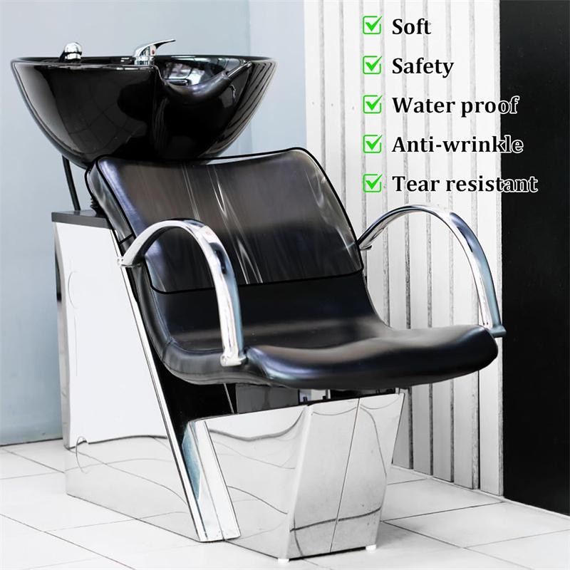 Salon Chair Cover Protectors Clear Square Waterproof Hairdressing Chair Back Covers Fit Standard Salon Chairs and Office Chairs