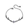 Simple Punk Style Twilight Black Feather Alloy Bracelet For Women Girls Exquisite Gothic Bracelet Jewelry Accessories Gifts