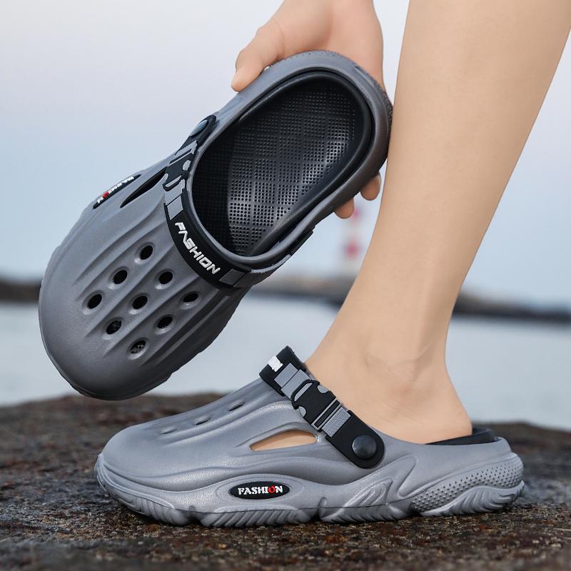 Fashion New Men Slippers Summer Slides Dual-purpose Sandals EVA Soft-sole Upsteam Shoes Unisex Indoor Outdoor Walking Beach Shoes