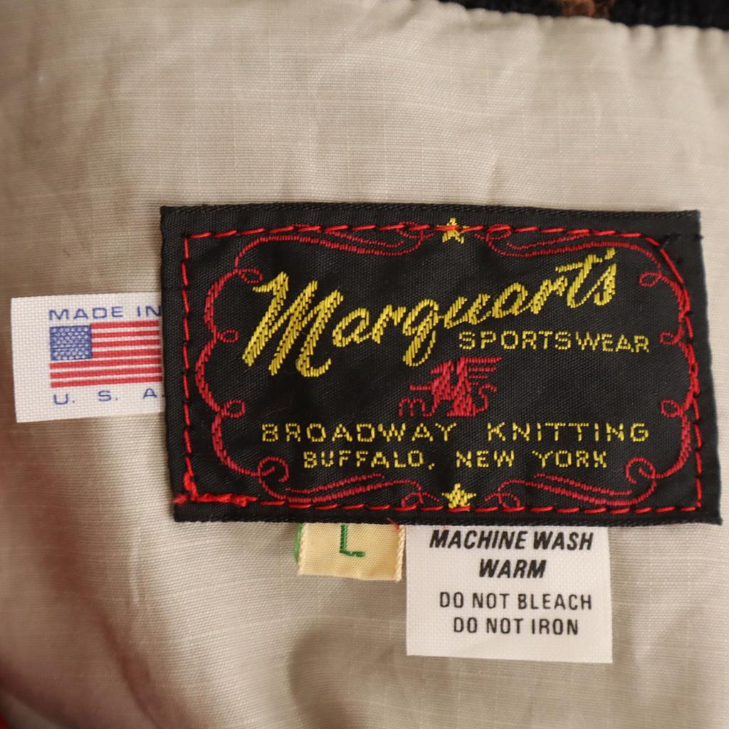 MARGUART'S SPORTSWEAR 80s 90s Made In USA Old Baseball Jacket L Red Men's Used