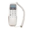 Wall Mountable Basic Corded Telephone Slimline Retro Wall Mounted Landline Telephone with DTMF Support for FSK CID Mini