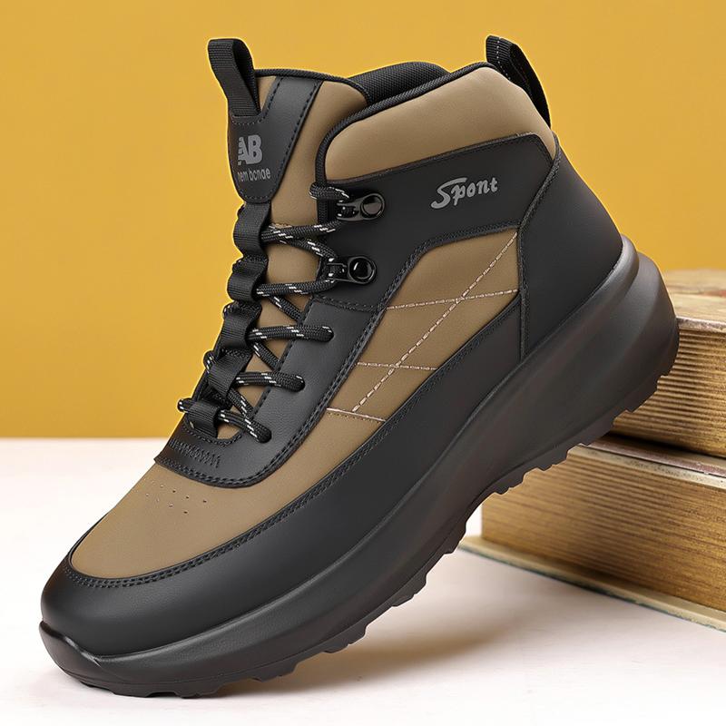 Comfortable Men's Basic Ankle Outdoor Male Hiking Shoes Treking Footwear Luxury Brand Winter Snow Boots New Leather Sneakers