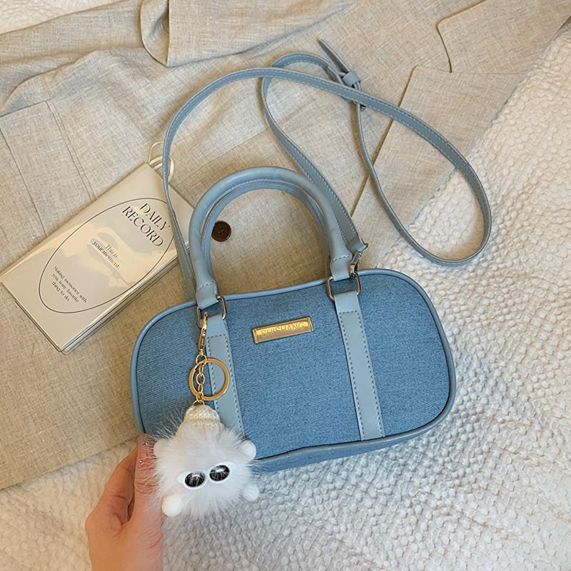 

Chic Single Shoulder Crossbody Phone Bag For Women Trendy 2024 Small Designer Cute Handbag For Spring Summer Without Hanger синій