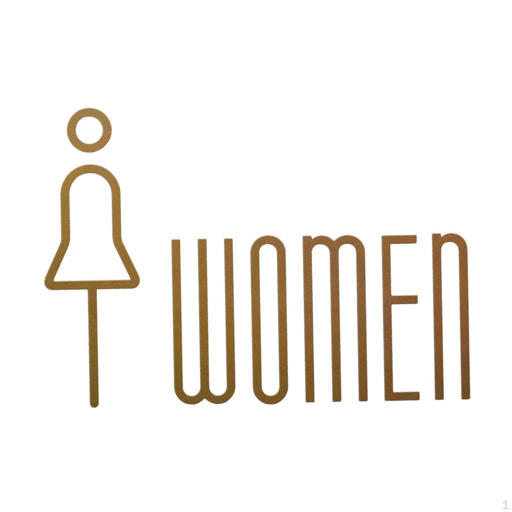 Znak Toaletowy 3D, Prosta Akrylowa Dekoracja Ścienna, Znak do Parków, Restauracji, Centrów Handlowych