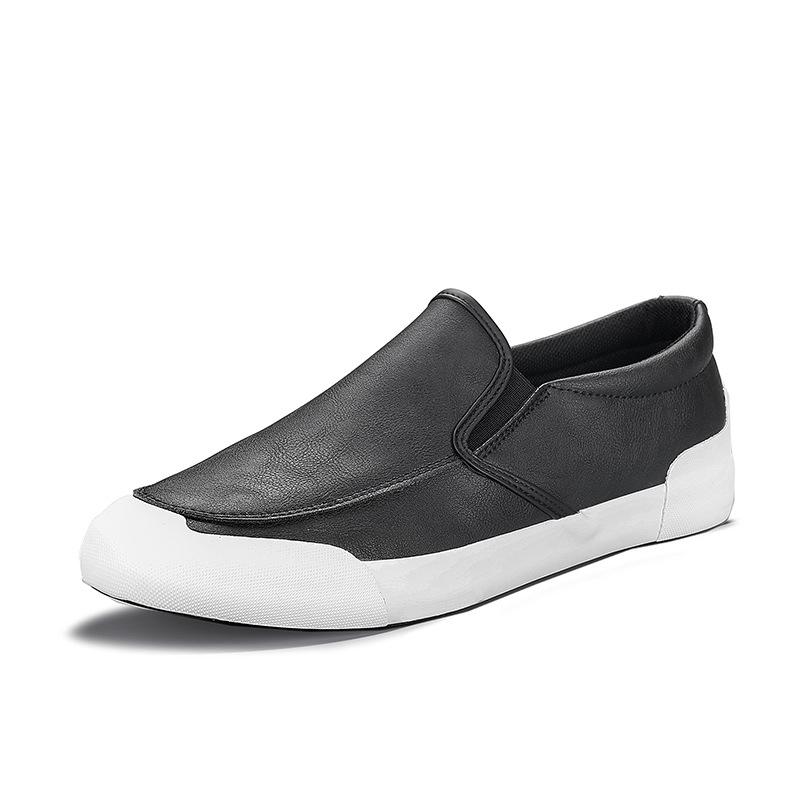 Flash step men's shoes cotton shoes men's casual leather shoes Korean version trend low-top board shoes autumn and winter shoes 9101 9153