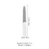 8 Pcs Stainless Steel Double-Sided Nail Files for Professional Manicures At Home and Salon