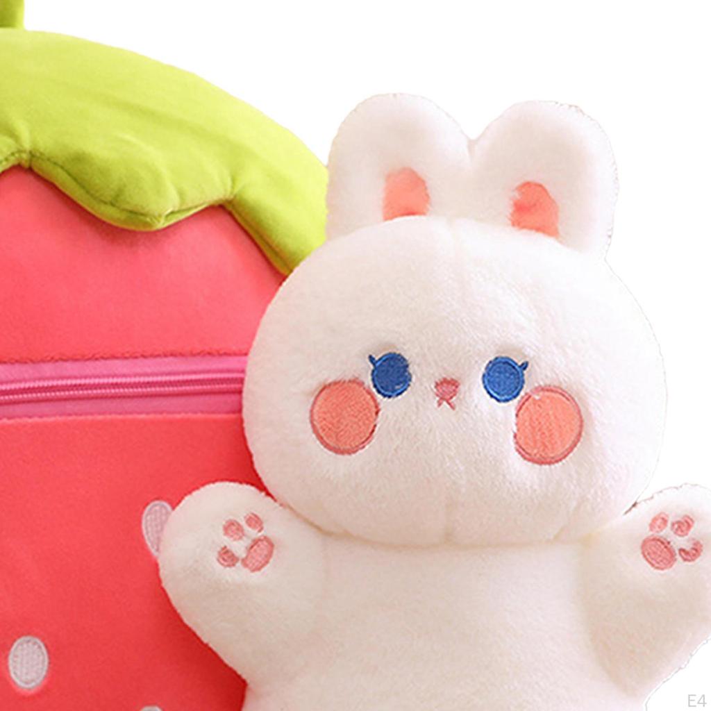 Adorable Reversible Strawberry Animal Plushie Gift for Kids And Adults