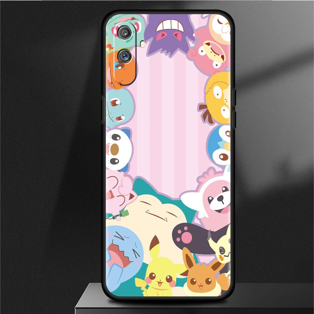 Weiche Silikonhülle für Oppo Realme 8 7 6 Pro 9i GT Neo 2 3 Master C21 C21Y C15 C11 C3 8i, süßes Pokemon EEvee
