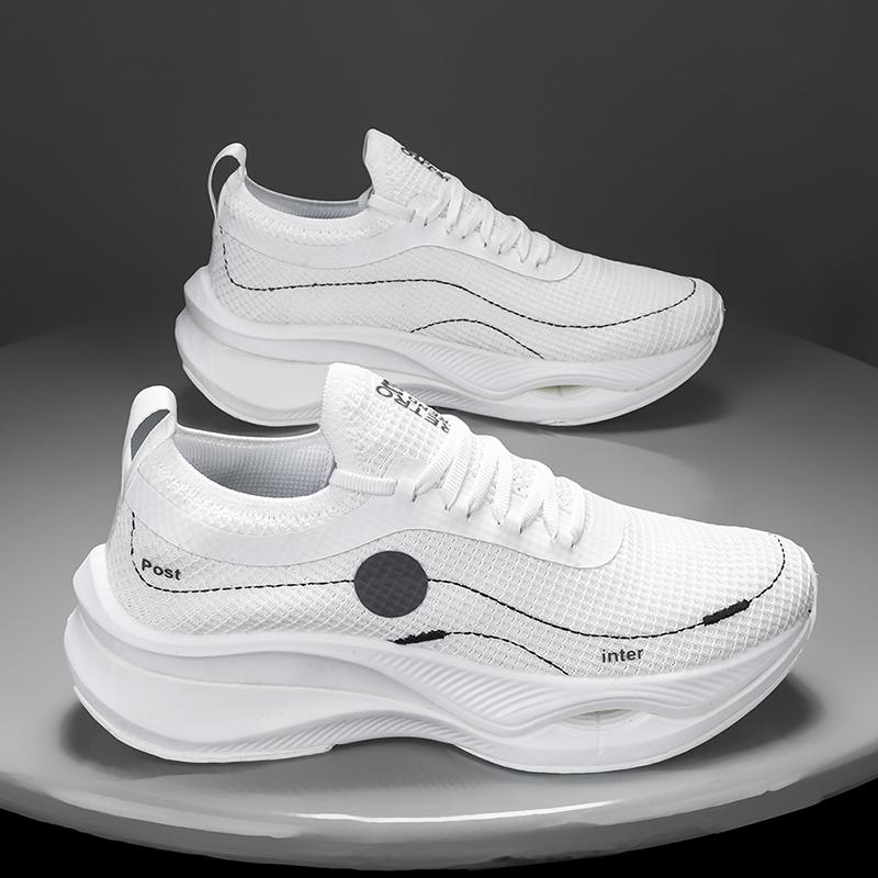 New Men Women Sneakers Couple Mesh Training Shoes Ultra Light Cushioning Gym Casual Shoes Anti Slip Marathon Running Shoes