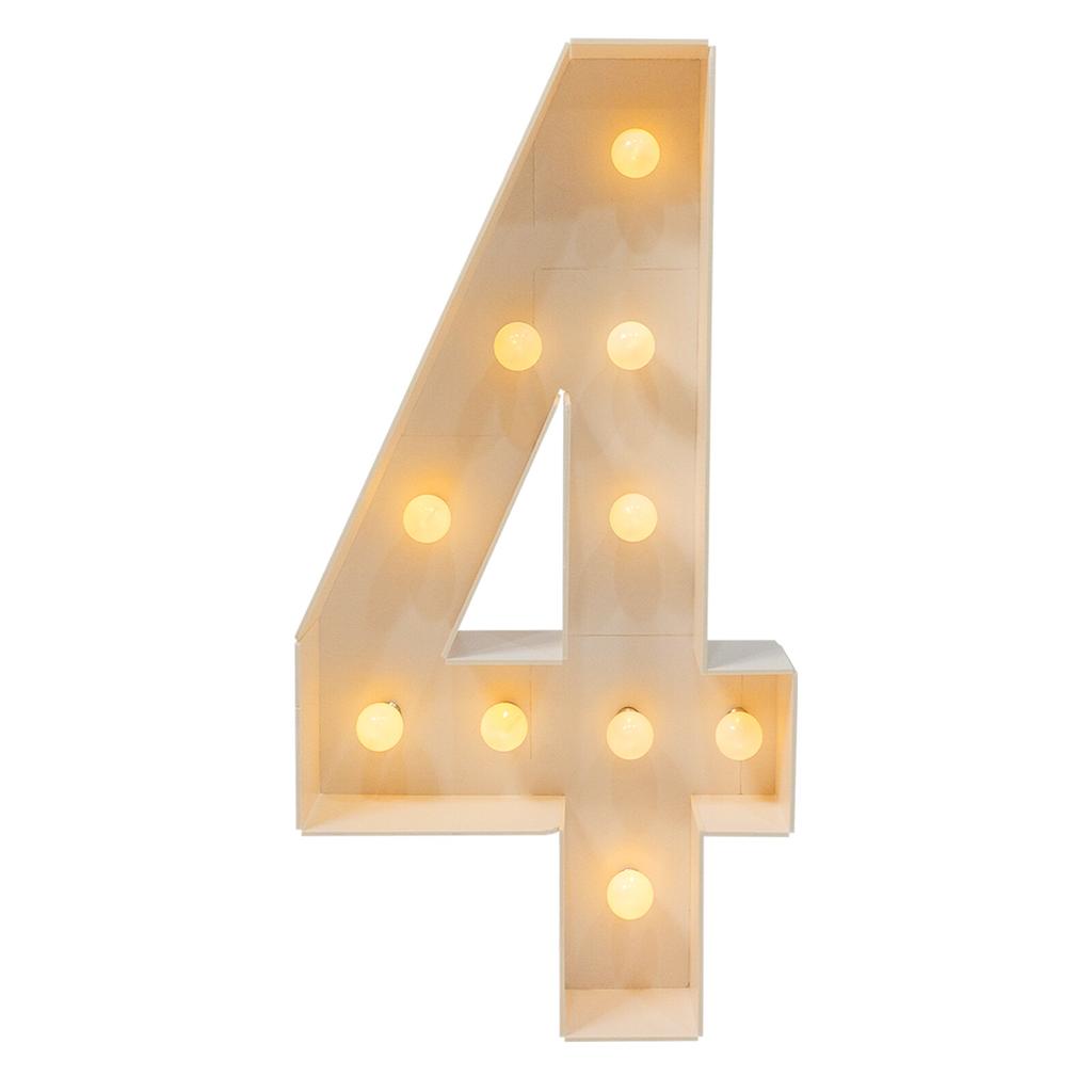 "40th Birthday Light Up Numbers 39.37 Inch Party Decor for Anniversary Warm White Vintage Style Battery Powered (Not Included)"