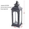 European Retro Iron Candle Holder - Romantic Windproof Floor Lantern for Weddings