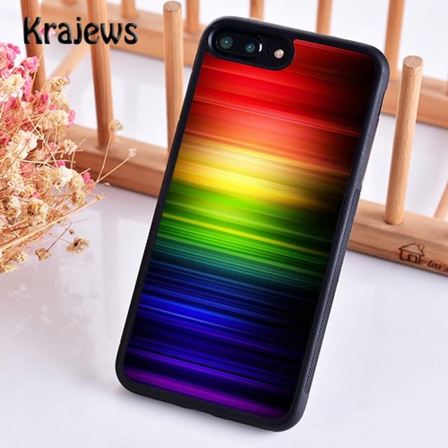 

Krajews Gay Lesbian LGBT Rainbow Pride ART Phone Case For iPhone 17 Air 16 15 14 plus 11 12 13 pro max coque Fundas iPhone 13