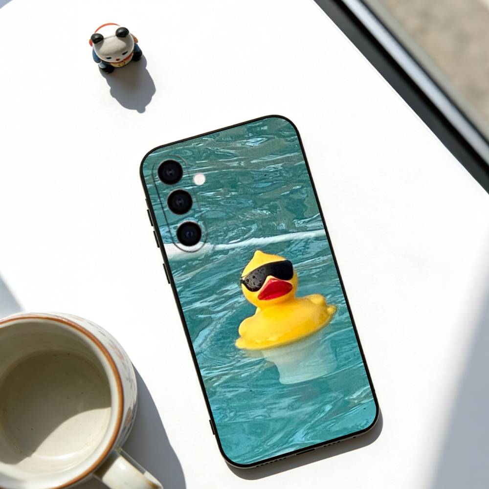 Duckling Phone Case For Samsung Galaxy A73,A72,A71,A70,A53,A52,A51,Others Soft Black Cover