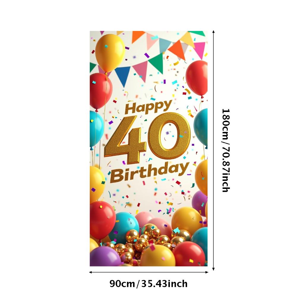 

Colorful Anniversary decoration Decorative Festive Balloons Birthday banner Background Celebration banner for Event