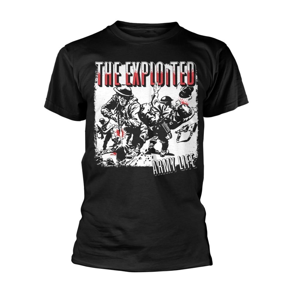 The Exploited  Army Life  Black T shirt - NEW Unisex T-Shirt XXXL