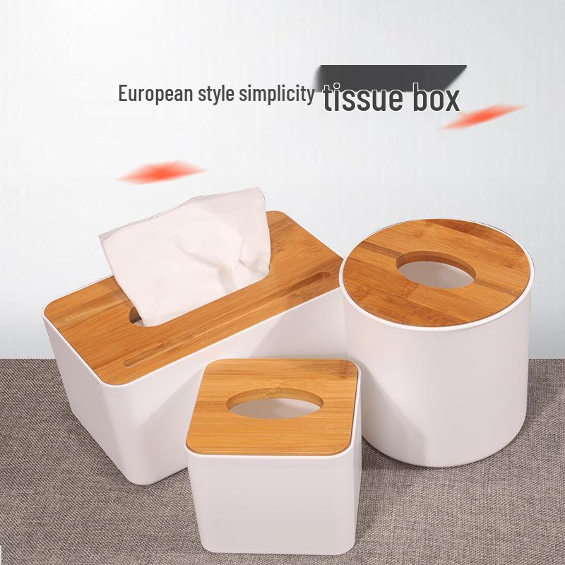 Custom Printed Wooden Napkin and Tissue Box for Restaurants and Hotels