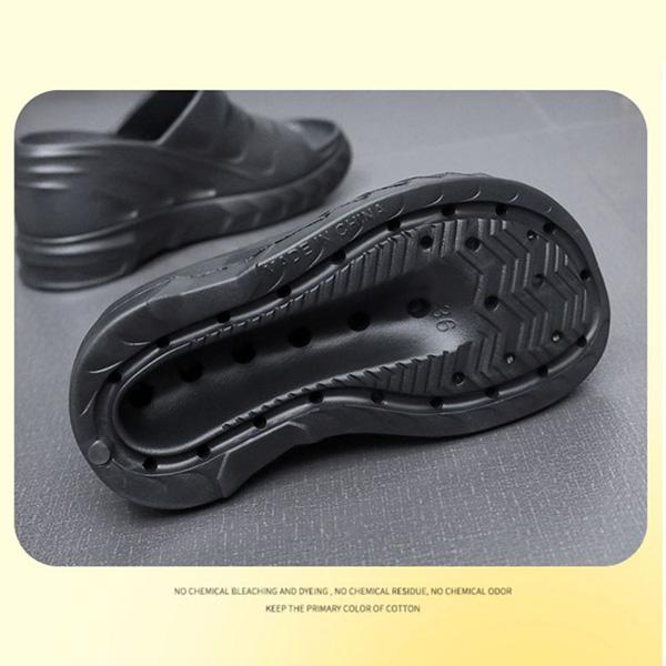 A-linje Tøfler Dame Sommer Utebruk Tykksålet Økning Hæld Sandaler Hjemmebad Vanntett Anti-lukt Sklisikker