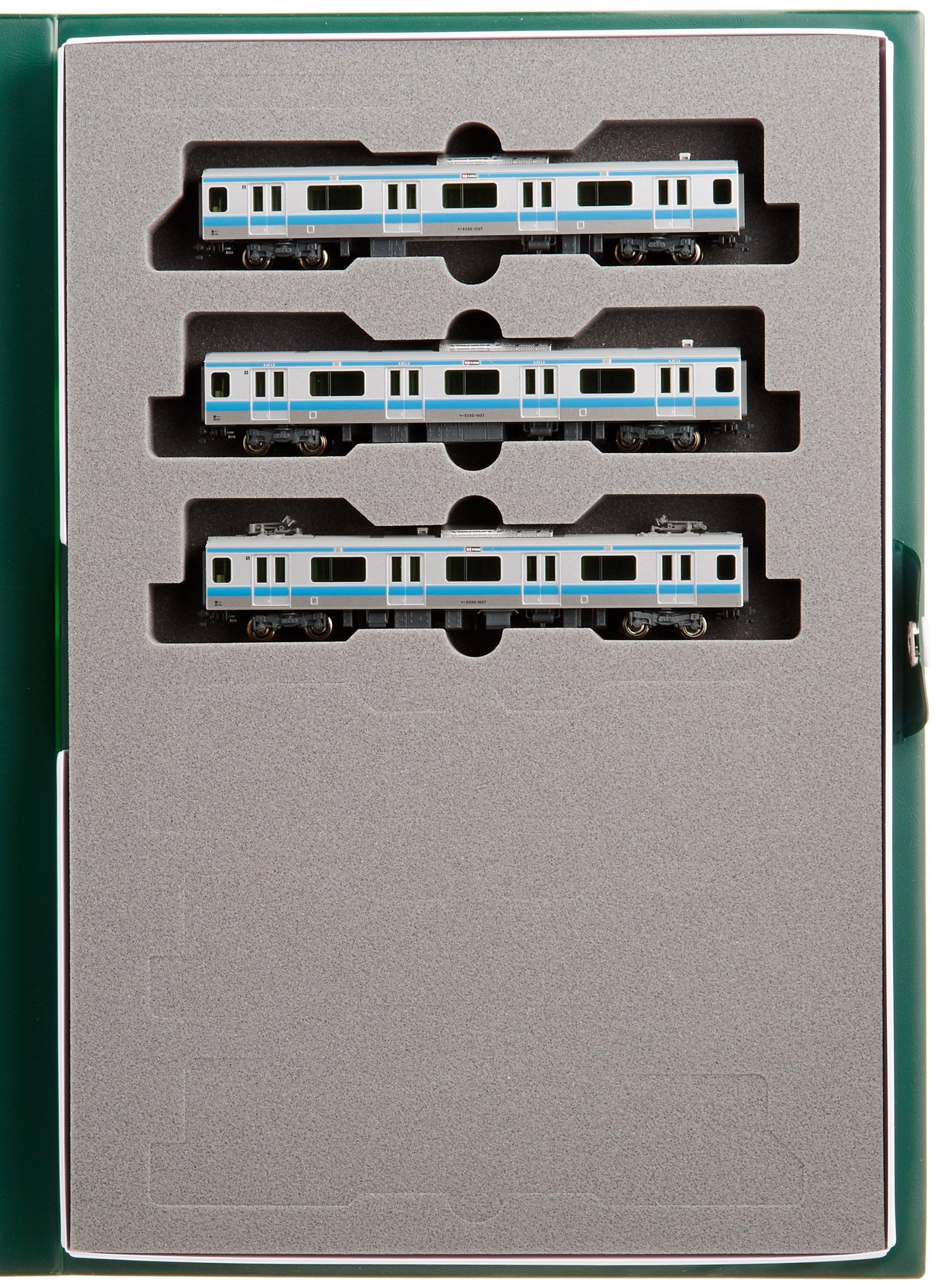 

KATO N Gauge E233 Series 1000 Series Line A Set Model Train Keihin-Tohoku Add-on 3-Car 10-1160 серебряный